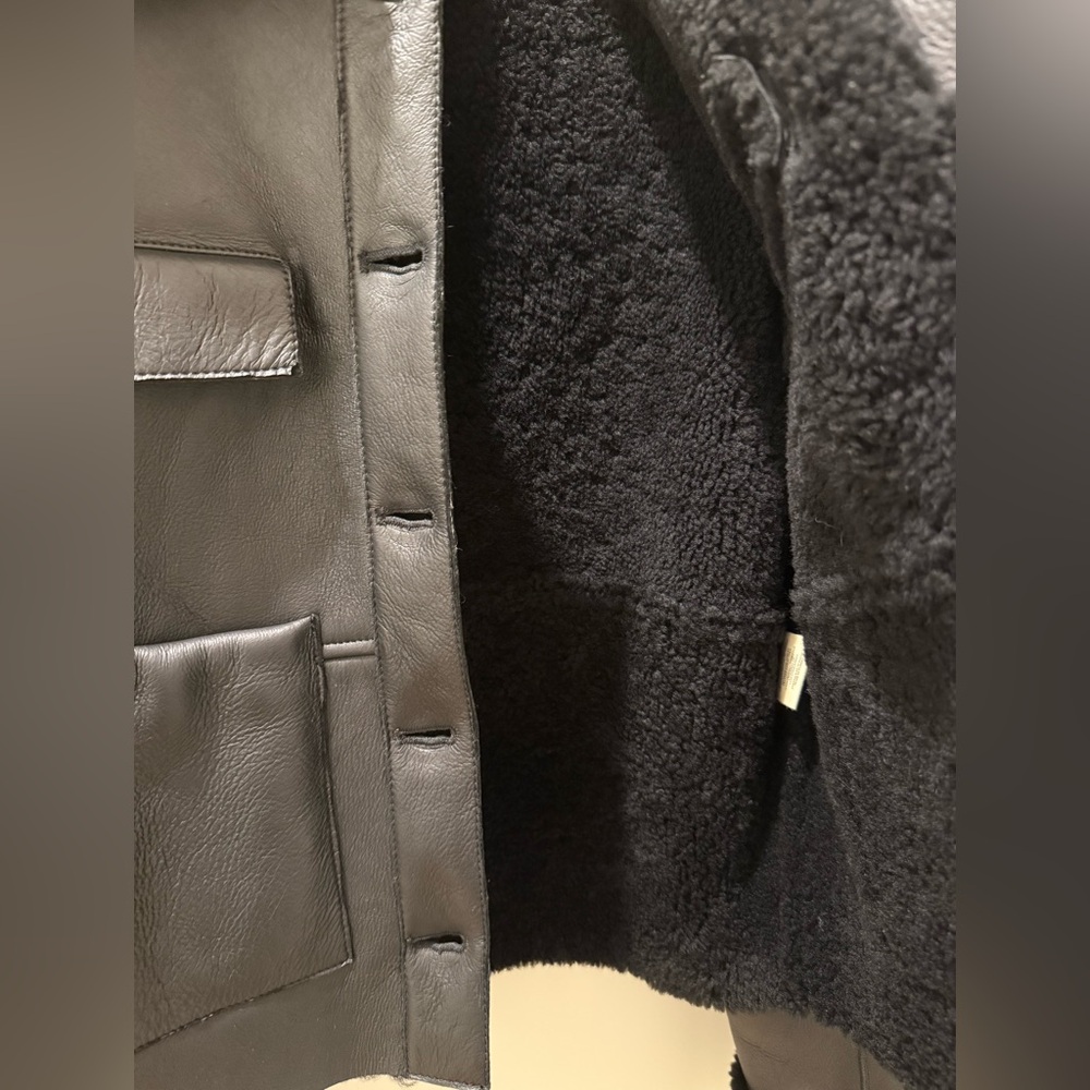 ✨ SOLD ✨ LOULOU STUDIO Bugur oversized shearling jacket size XS - Picture 6 of 12